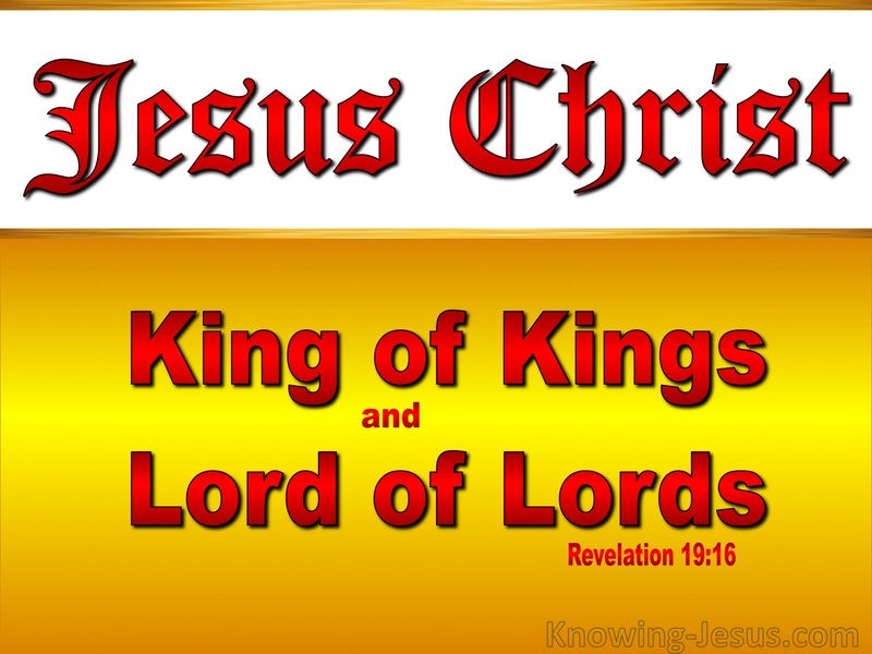Revelation 19:16 King Of Kings And Lord Of Lords (red)